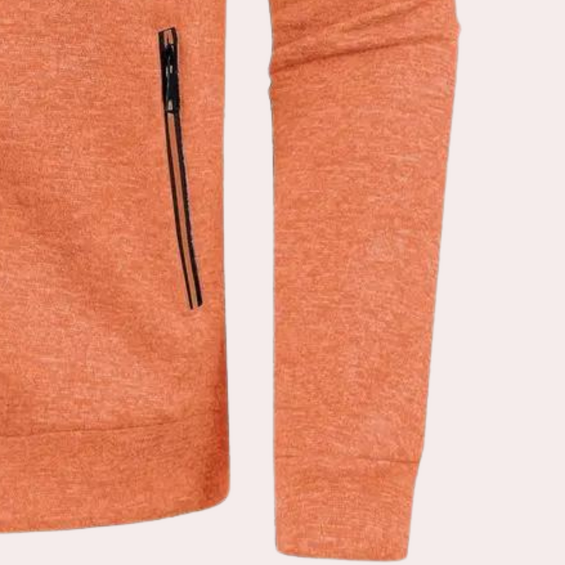 Warmes orangenes Herren-Jacke