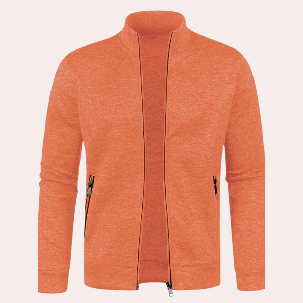 Warmes orangenes Herren-Jacke