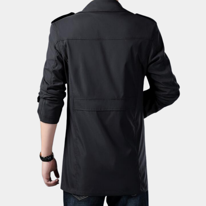 Eleganter, warmer Trenchcoat für Männer