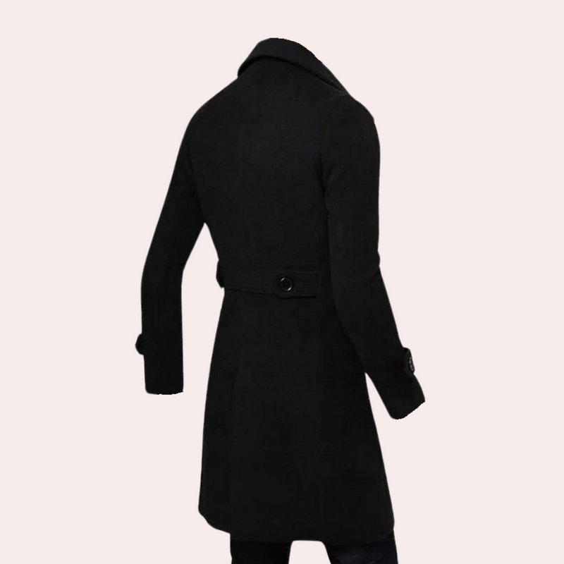 Eleganter Herren-Trenchcoat mit doppelter Knopfleiste
