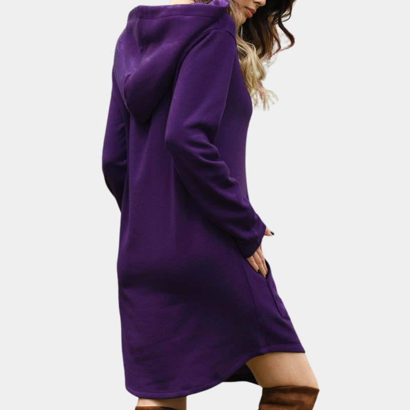 Zara - Schlichter und langer Damen-Hoodie