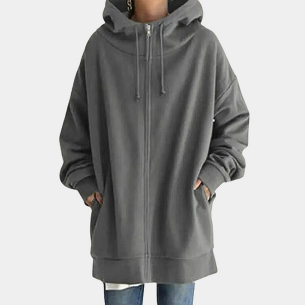 Talia - Stylischer Kapuzenpullover mit Reißverschluss für Damen