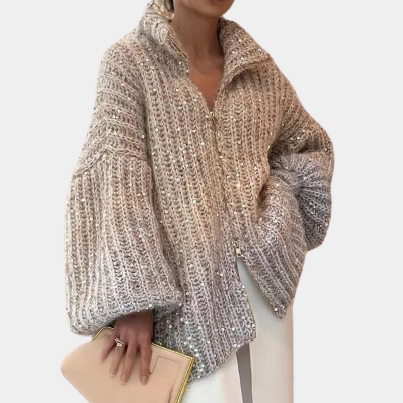 Eleganter Damenpullover mit Pailletten