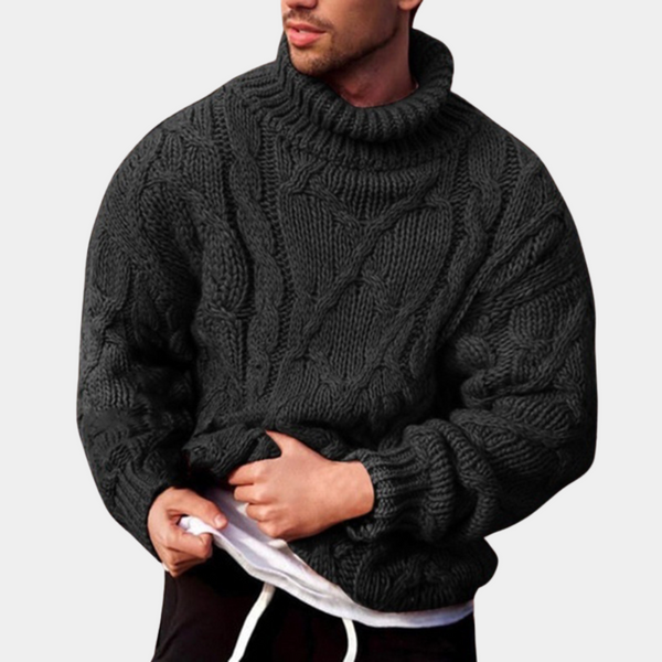 Elegante und warme Herrenstrickjacke