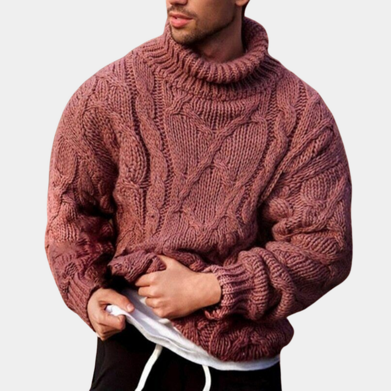Elegante und warme Herrenstrickjacke
