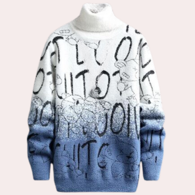 Elegante warme Herrenstrickpullover