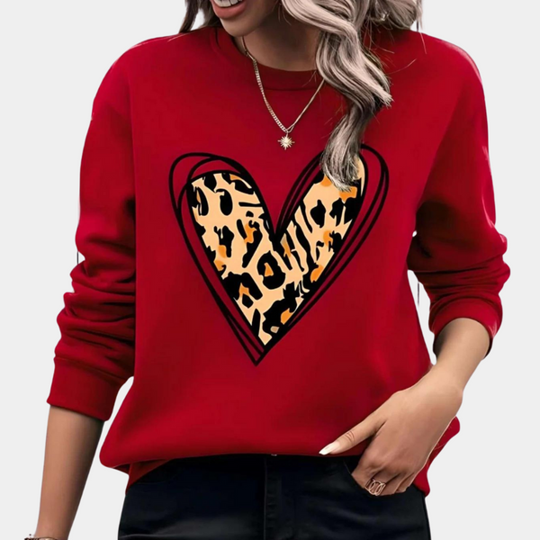 Herz-Pullover für Frauen