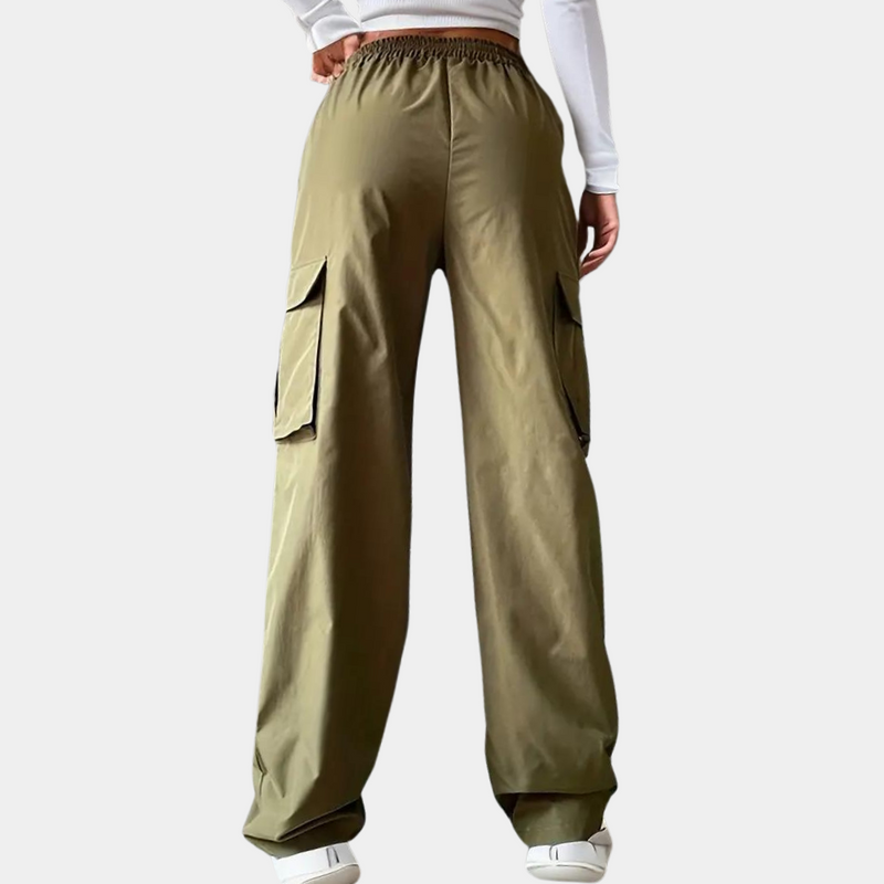 Bequeme Damen-Cargohose mit Verstellbarem Bund