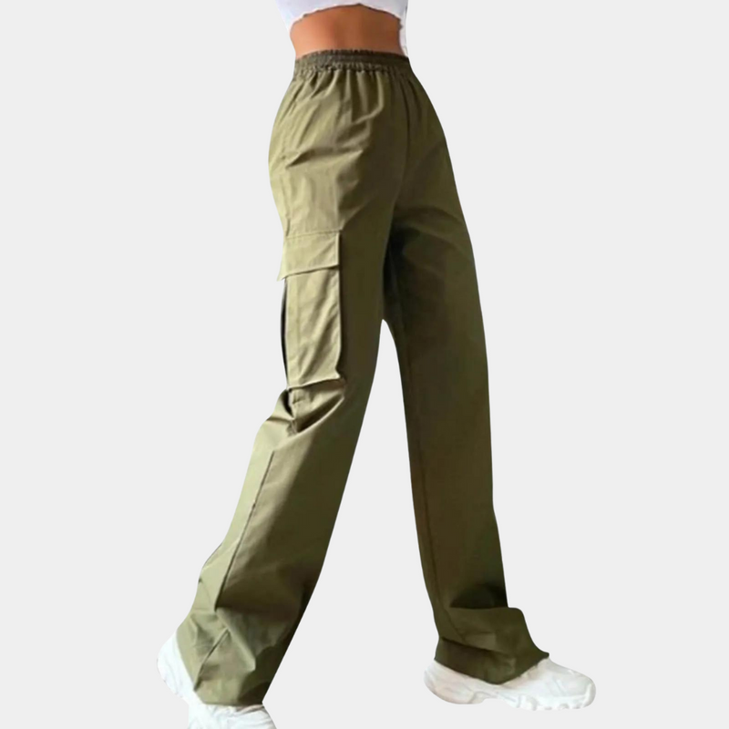 Bequeme Damen-Cargohose mit Verstellbarem Bund