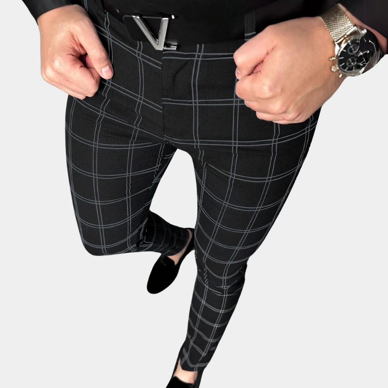 Viktor - Vintage Karierte Herrenhose