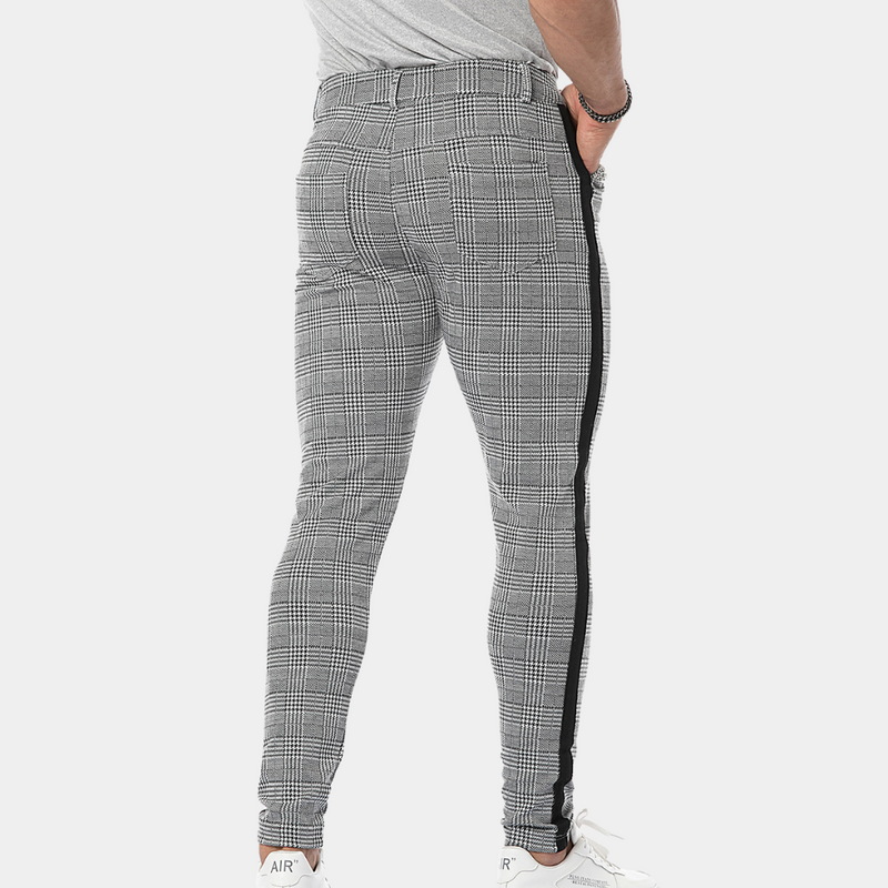 Anton - Retro Herren Skinny-Fit Karohose