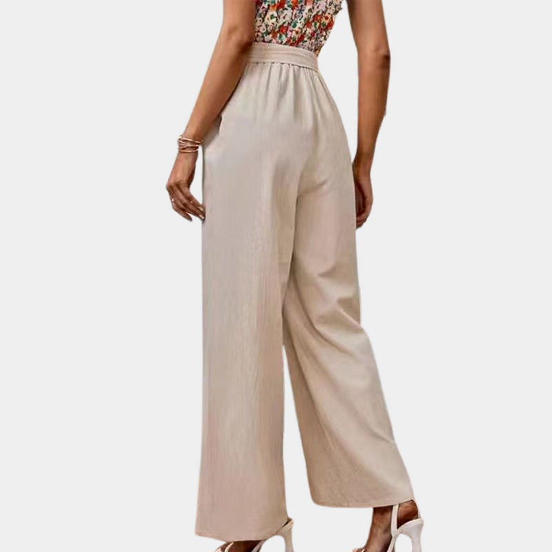 Elegante Lässige Sommerhose aus Baumwolle und