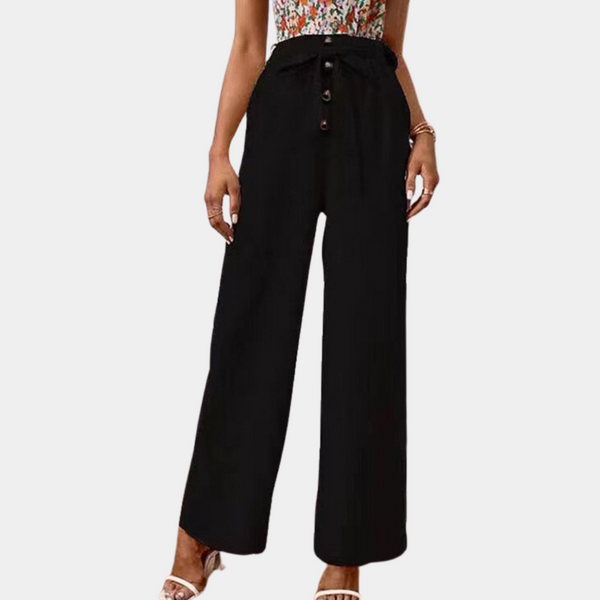 Elegante Lässige Sommerhose aus Baumwolle und