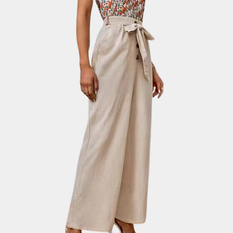 Elegante Lässige Sommerhose aus Baumwolle und