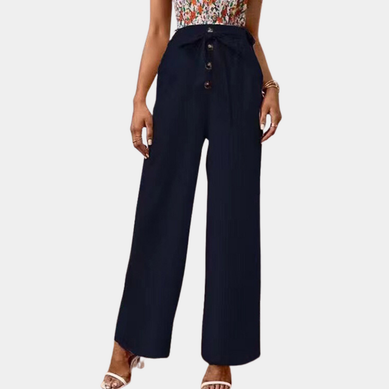Elegante Lässige Sommerhose aus Baumwolle und