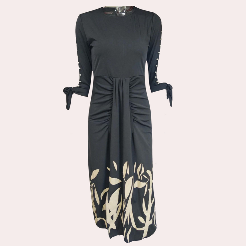 Elegantes Blumen-Midi-Kleid für stilbewusste Damen