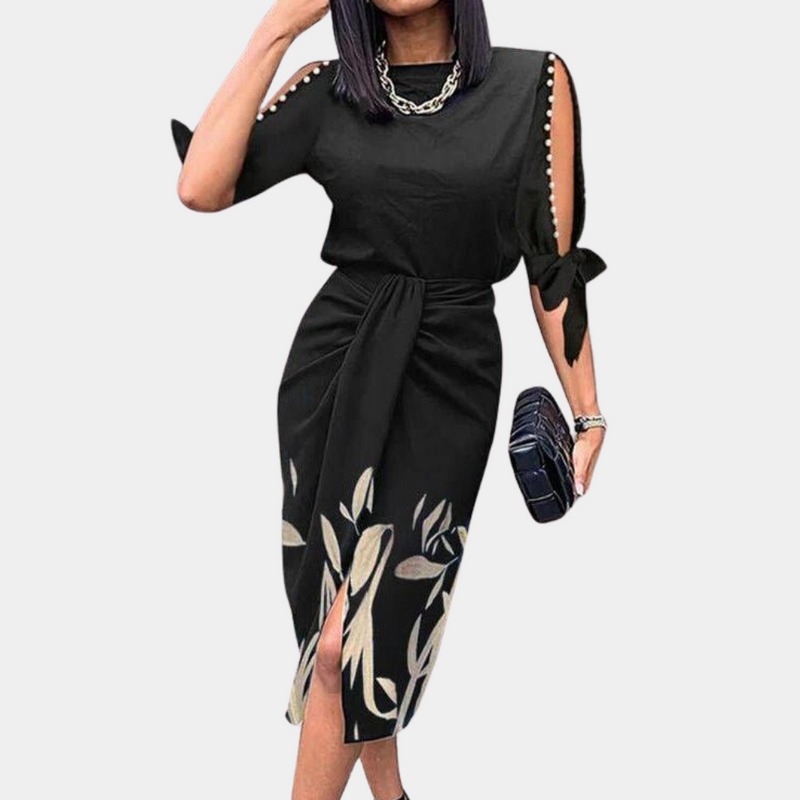 Elegantes Blumen-Midi-Kleid für stilbewusste Damen