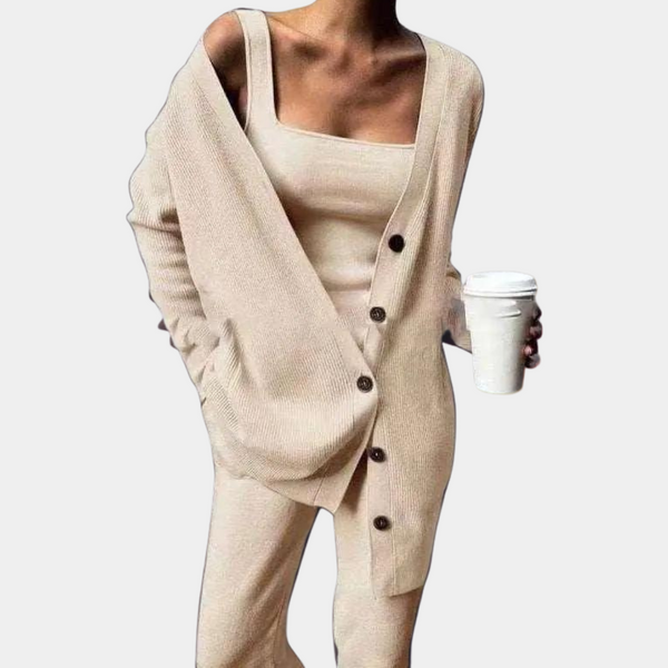 Warmes und bequemes 3-teiliges Jogging-Set für Damen