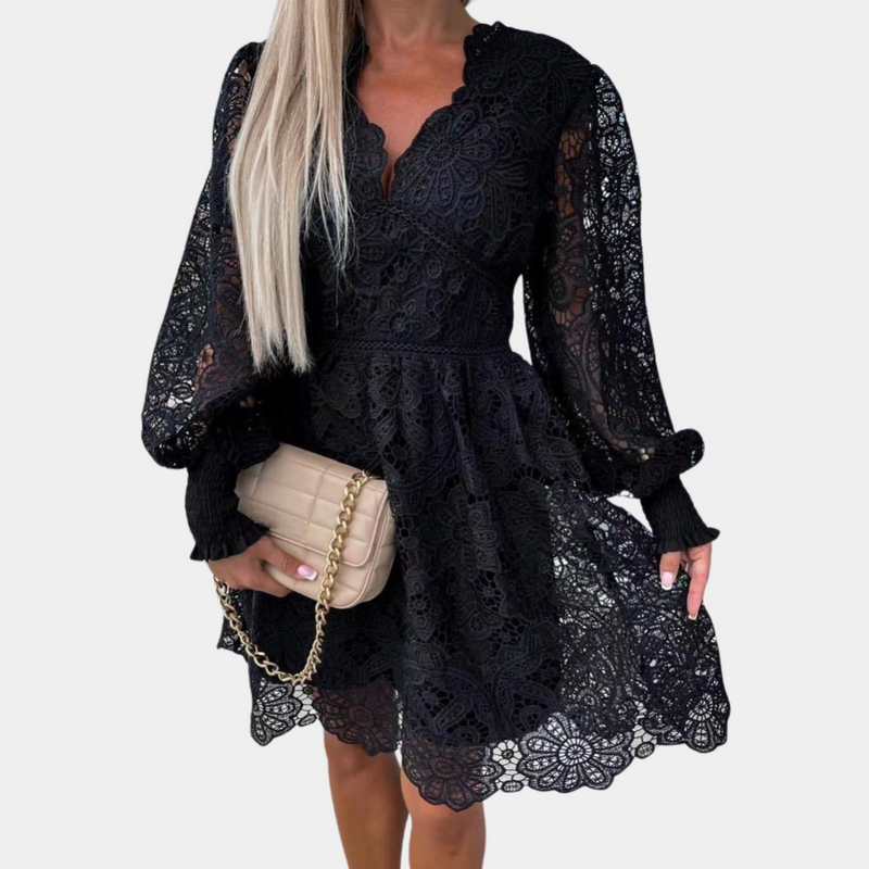 Elegantes Midi-Kleid für Damen mit Blumenmuster