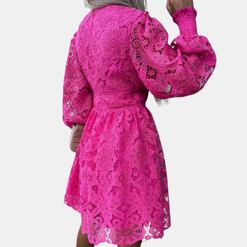 Elegantes Midi-Kleid für Damen mit Blumenmuster