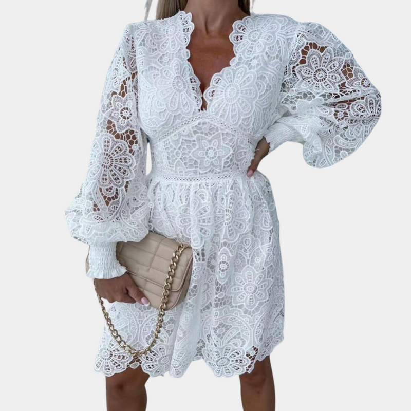 Elegantes Midi-Kleid für Damen mit Blumenmuster