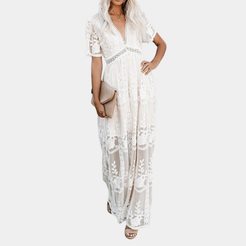 Elegantes Abendkleid für Damen mit feiner Spitze