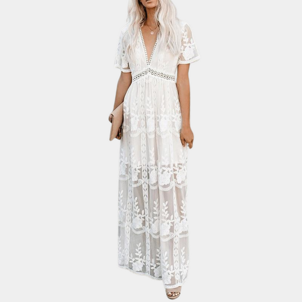 Elegantes Abendkleid für Damen mit feiner Spitze