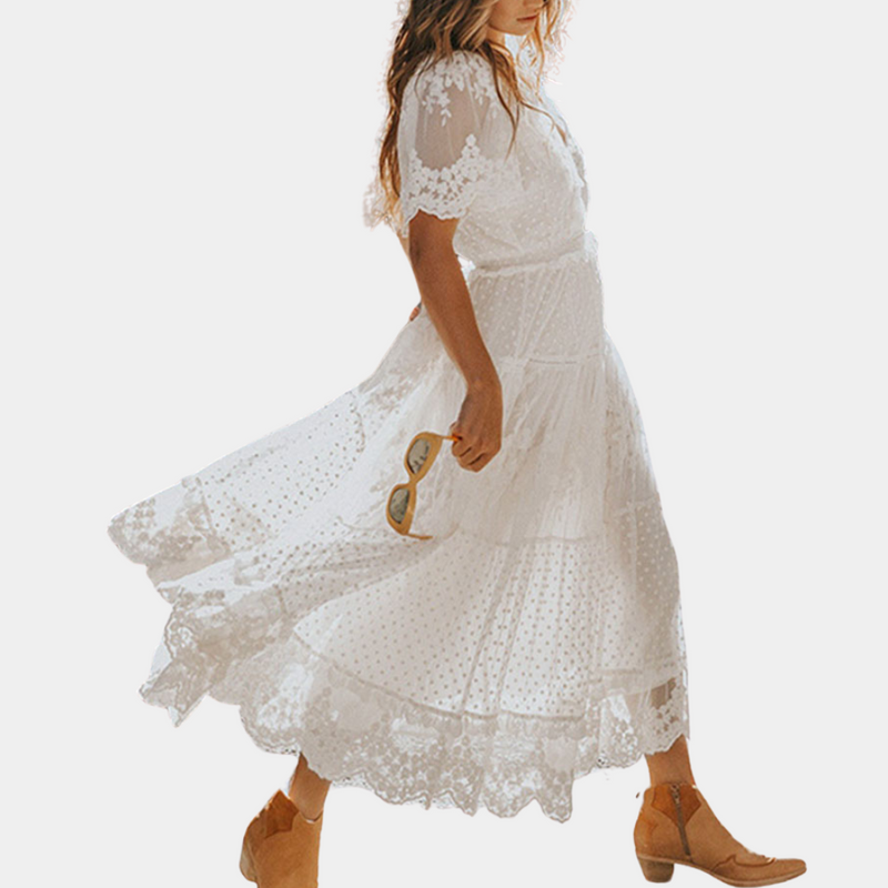 Elegante, klassische Spitze Kleid für besondere Anlässe