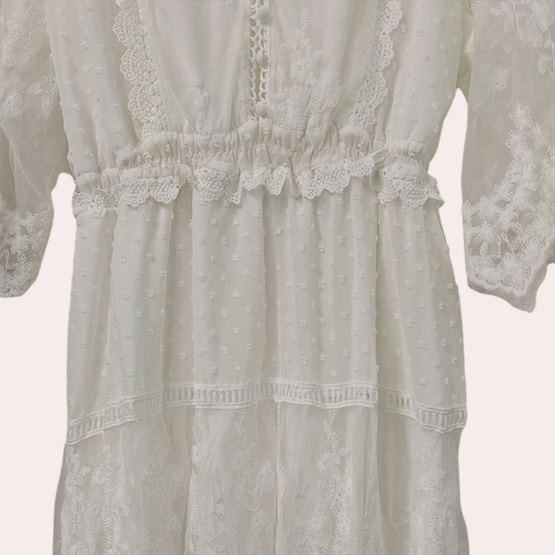Elegante, klassische Spitze Kleid für besondere Anlässe