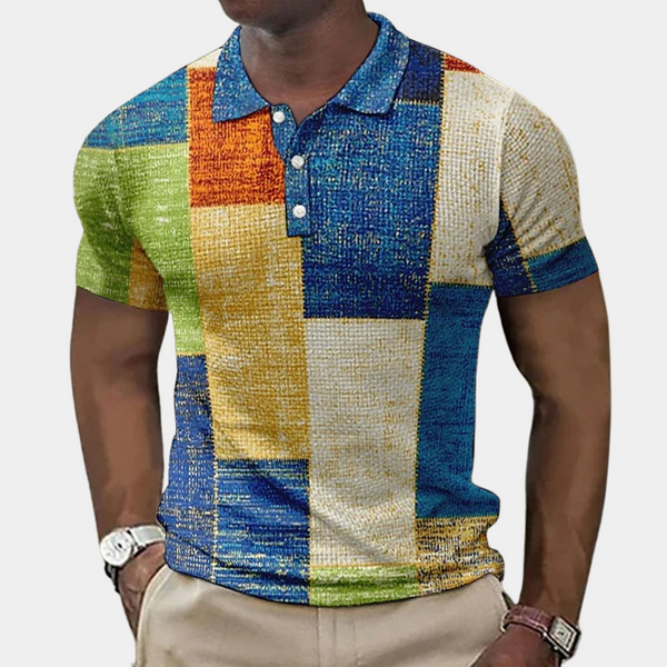 Buntes Herrenpoloshirt