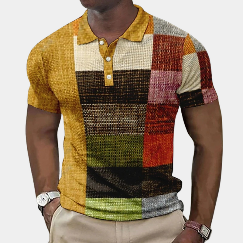 Buntes Herrenpoloshirt