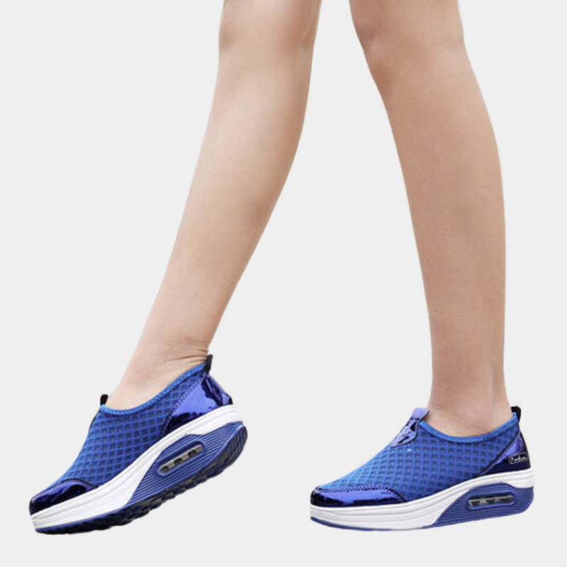 Bequeme, atmungsaktive Damensneakers mit modernem Wedge-Design