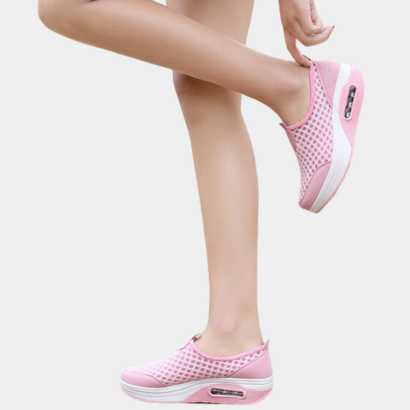 Bequeme, atmungsaktive Damensneakers mit modernem Wedge-Design
