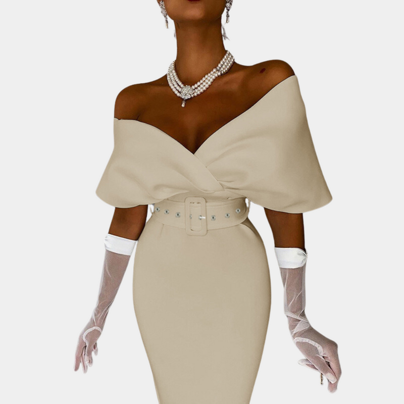 Eleganter off-shoulder Abendkleid für stilbewusste Damen