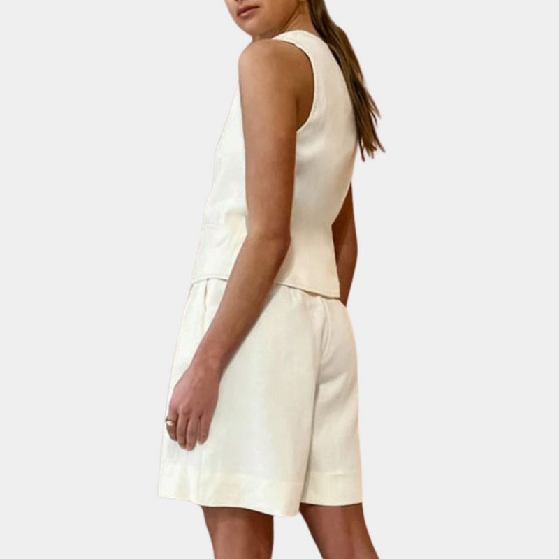 Set aus vielseitigen Westen und Shorts für Damen