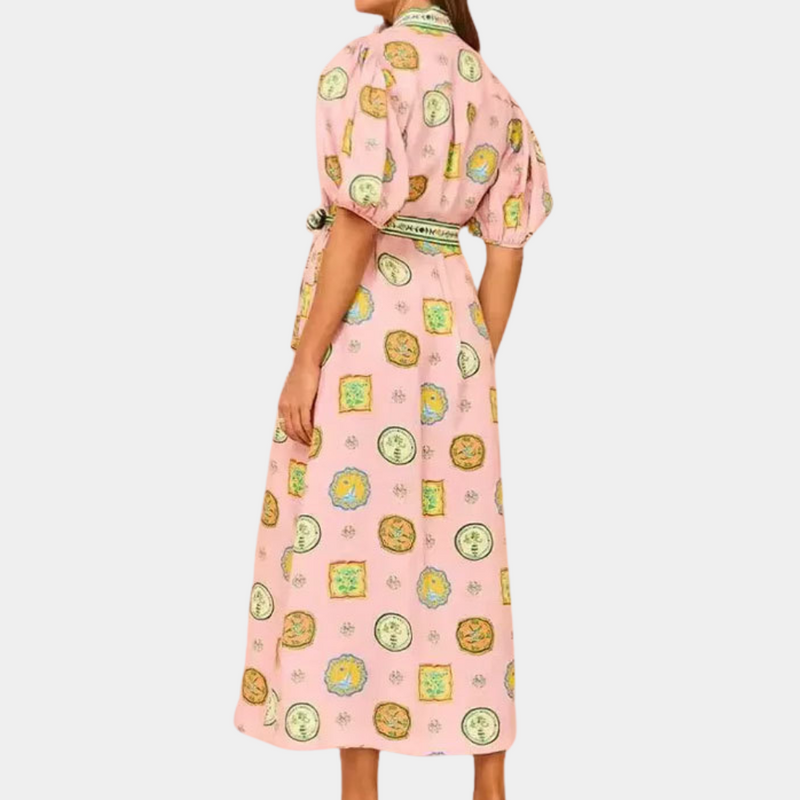 Elegante A-Linien-Damenkleid mit praktischem Gürtel