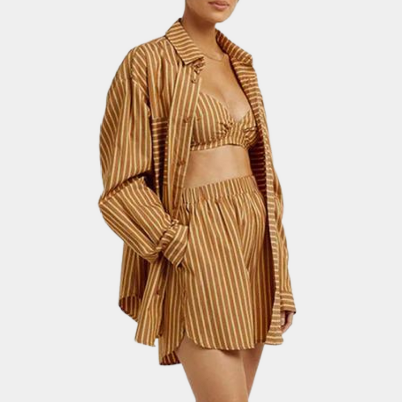Lässiges dreiteiliges Damen-Set