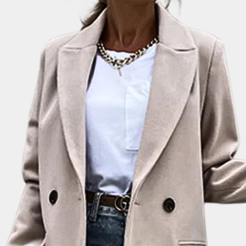 Damen Mantel | Elegant & Warm | Zeitloser Schnitt | Weiche Wolltextur