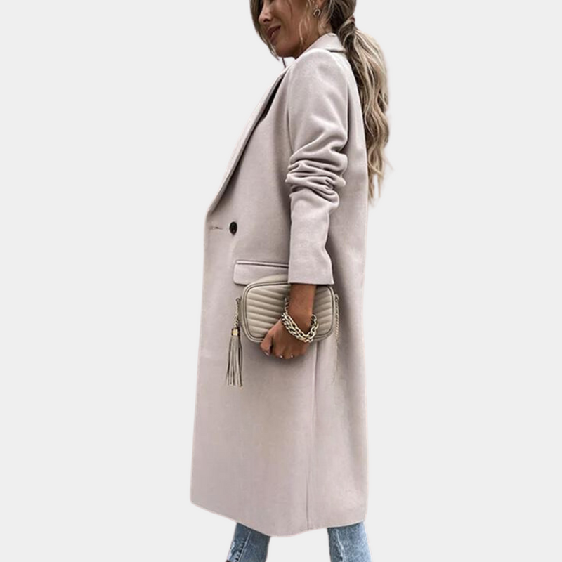 Damen Mantel | Elegant & Warm | Zeitloser Schnitt | Weiche Wolltextur