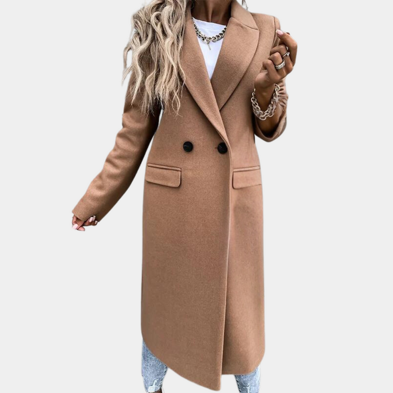 Damen Mantel | Elegant & Warm | Zeitloser Schnitt | Weiche Wolltextur