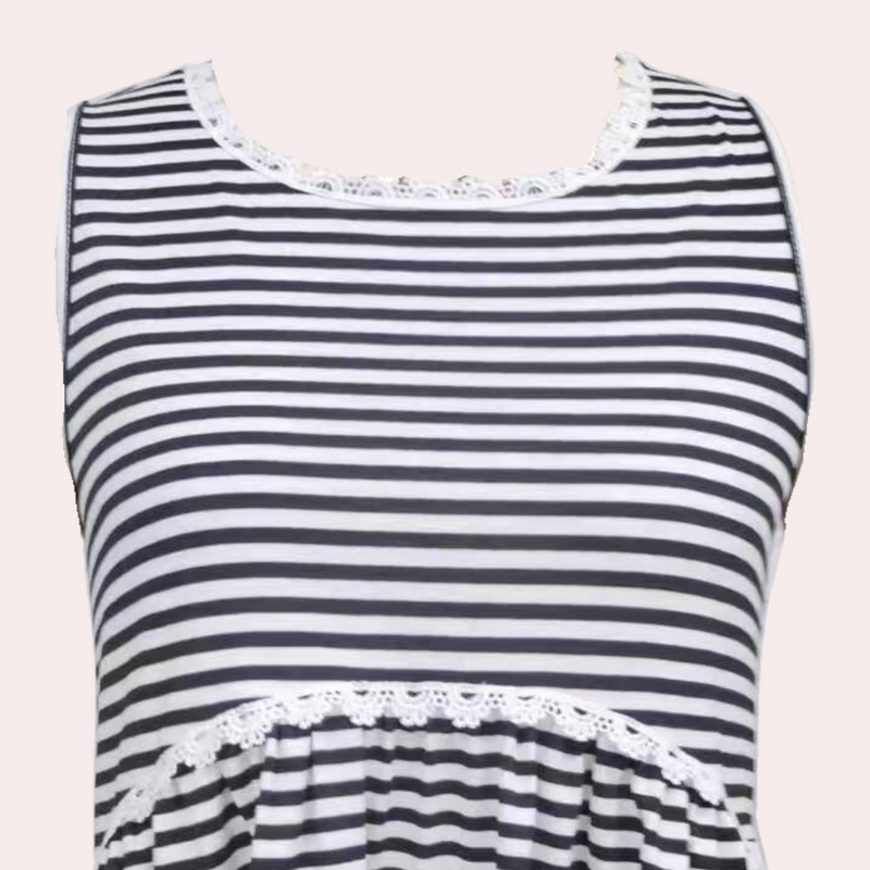 Gestreiftes gestricktes Tanktop für Frauen