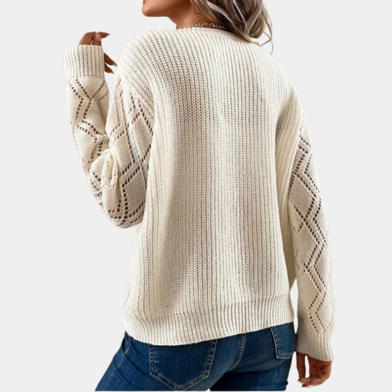 Langärmeliges Damen-Stricktop
