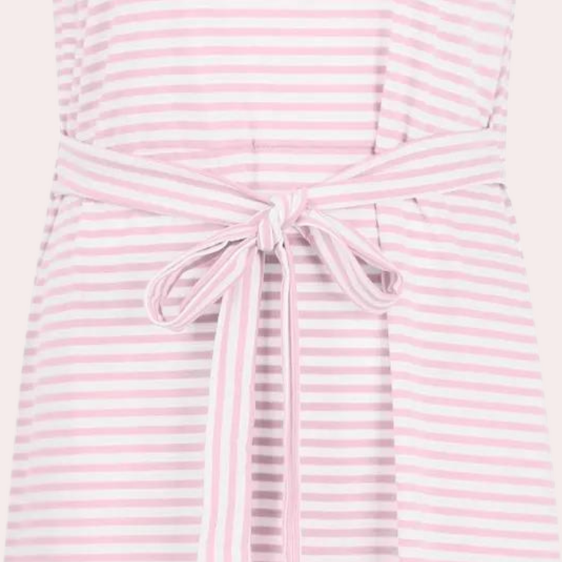 Elegante gestreifte Sommerkleid für entspannte Anlässe