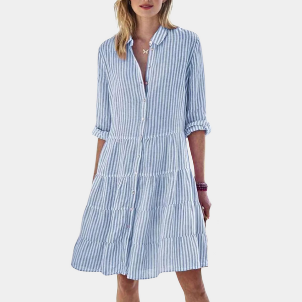Bequemes und elegantes Streifen-Kleid für Damen