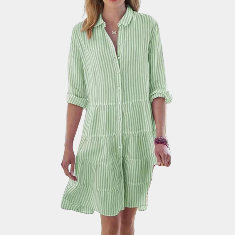 Bequemes und elegantes Streifen-Kleid für Damen