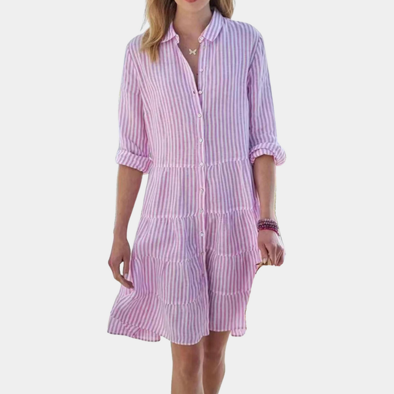Bequemes und elegantes Streifen-Kleid für Damen