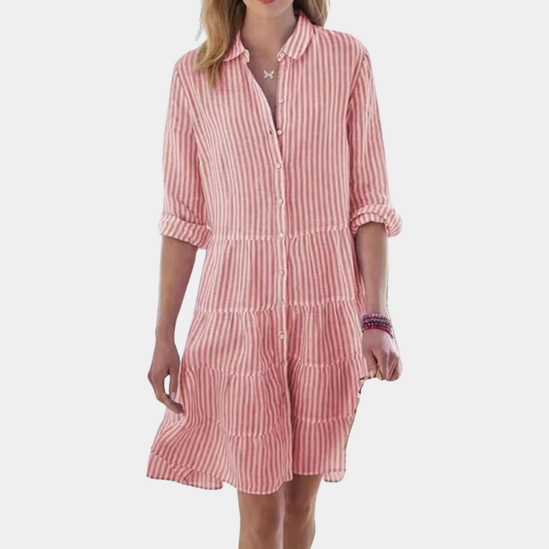 Bequemes und elegantes Streifen-Kleid für Damen