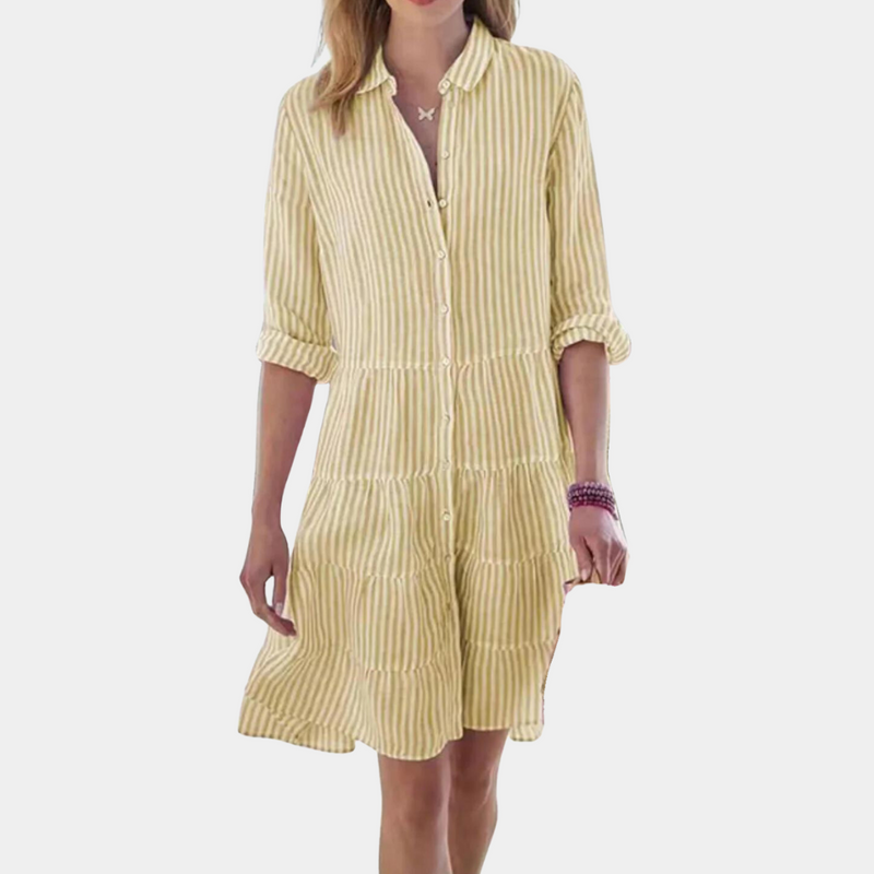 Bequemes und elegantes Streifen-Kleid für Damen