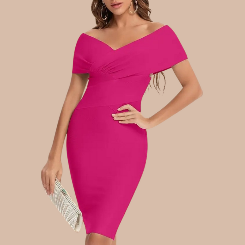 Elegantes Damenkleid mit offener Schulter für besondere Anlässe