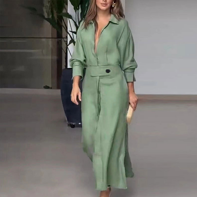 Elegantes langes Kleid für stilvolle Anlässe und Komfort